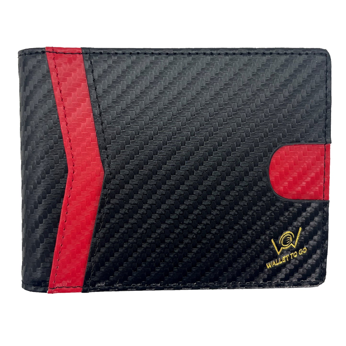 Wallet - schwarz/rot - carbon
