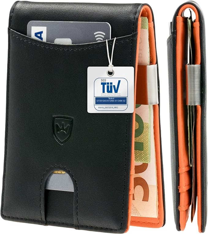 Kronenschein® Slim Wallet Geldbörse Carbon