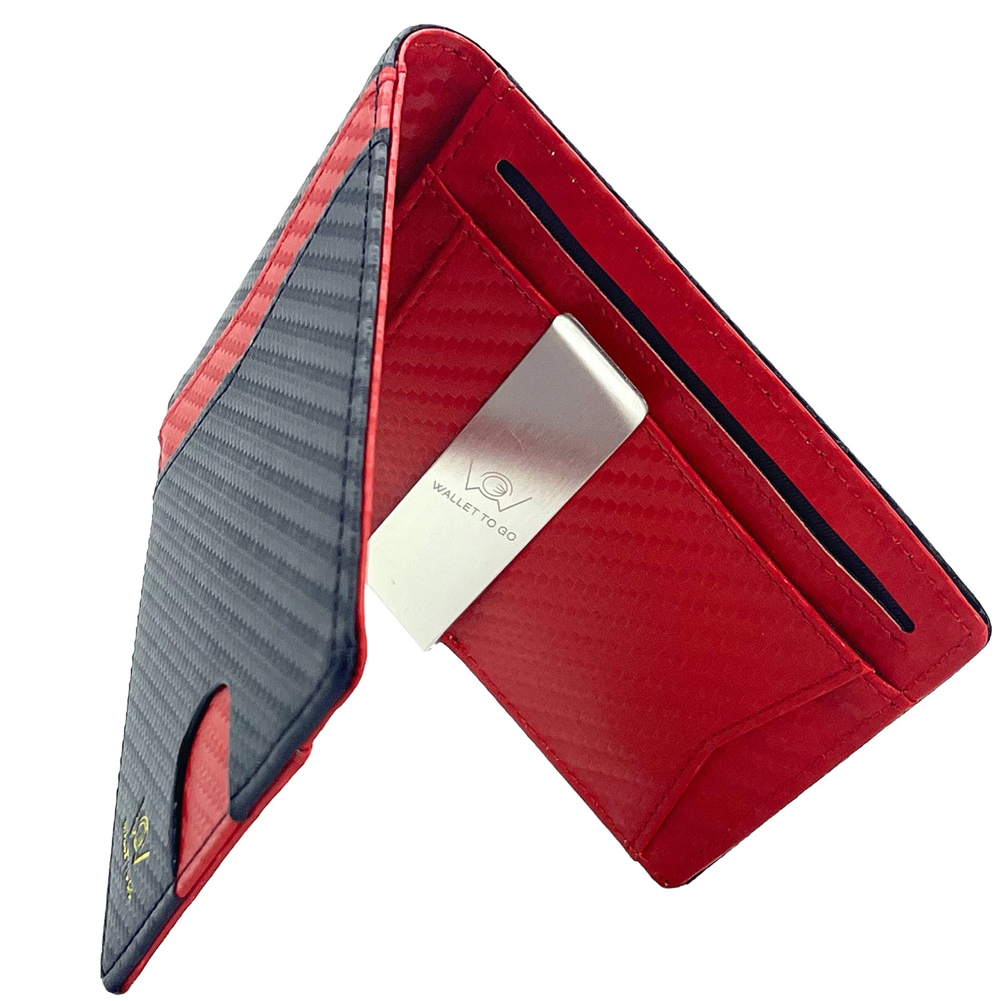 Wallet - schwarz/rot - carbon