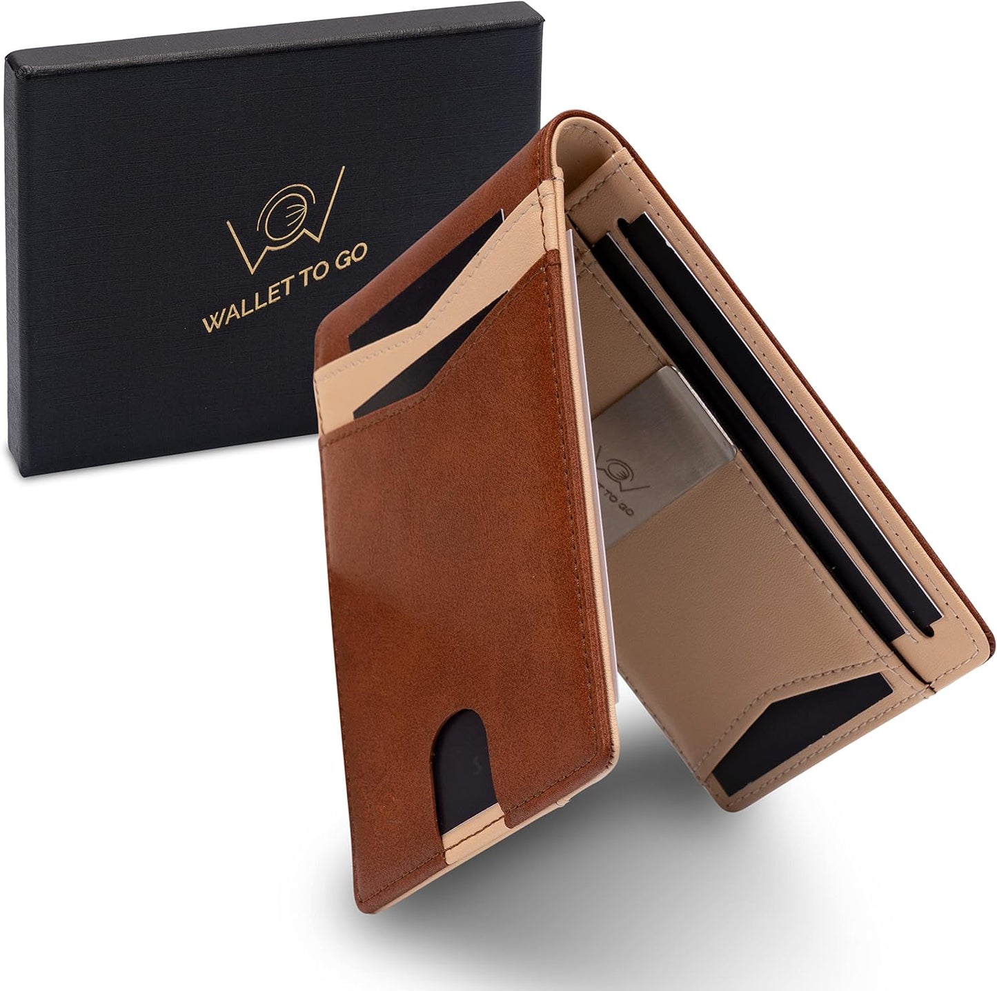 Wallet - Braun / beige