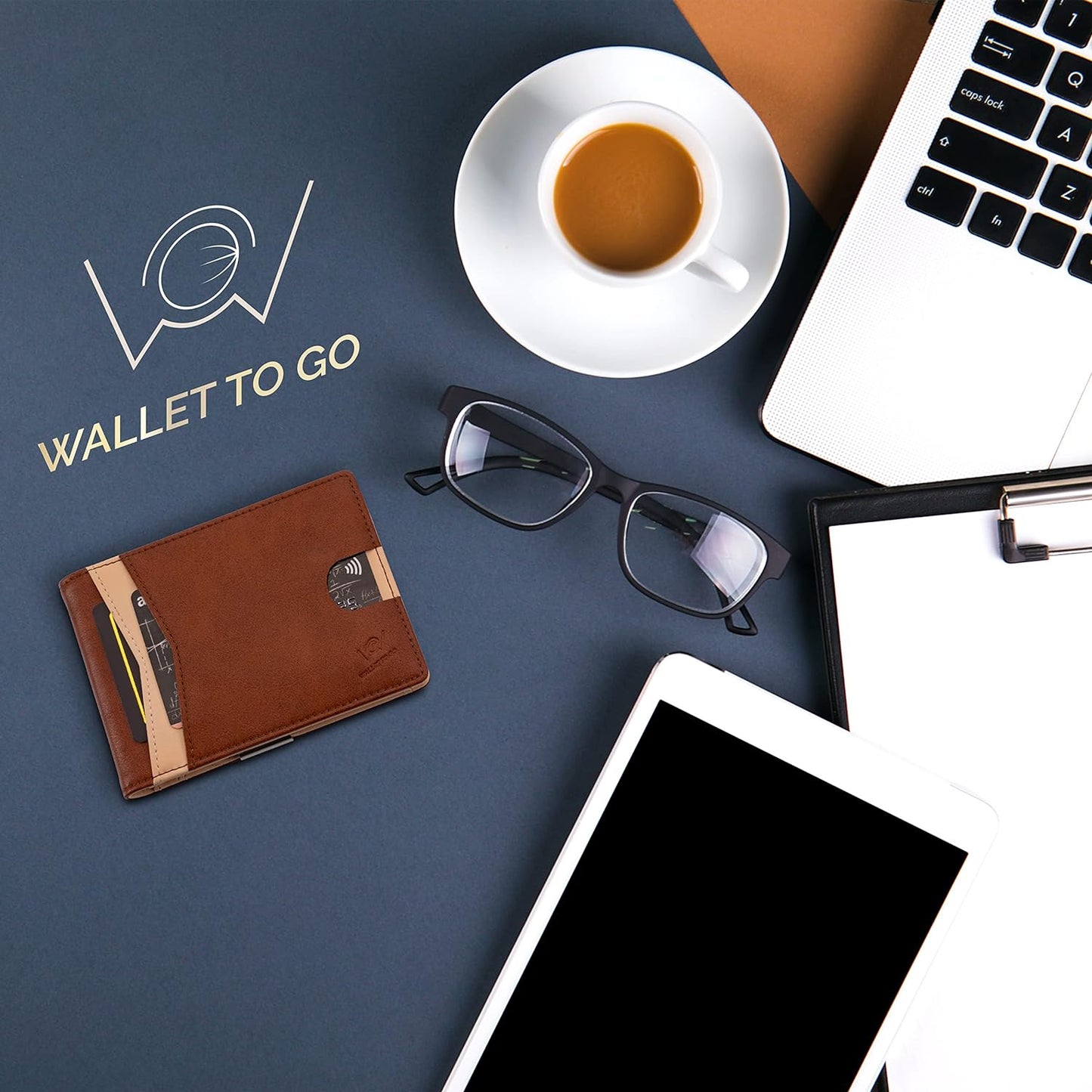 Wallet - Braun / beige