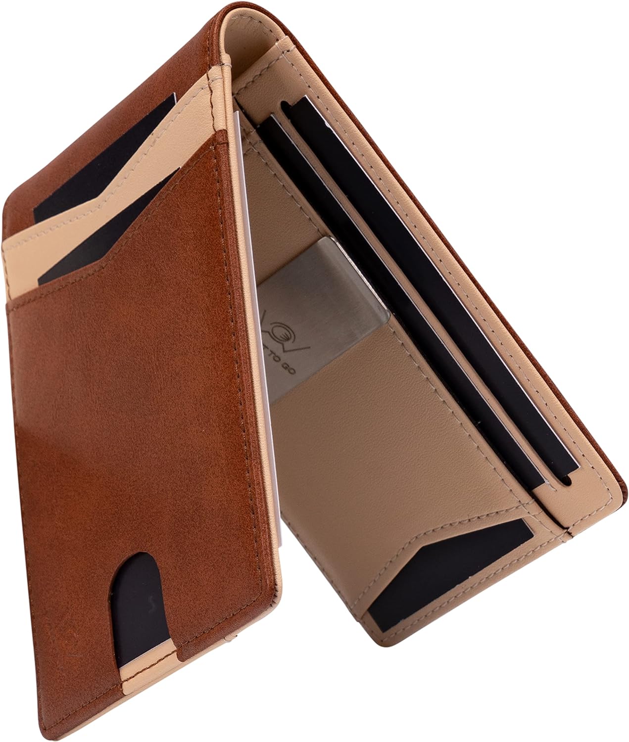Wallet - Braun / beige